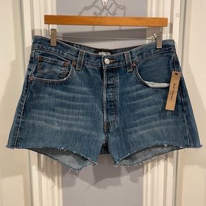 LEVIS 501 X REFORMATION DENIM JEAN CUT OFF 501 SHORTS